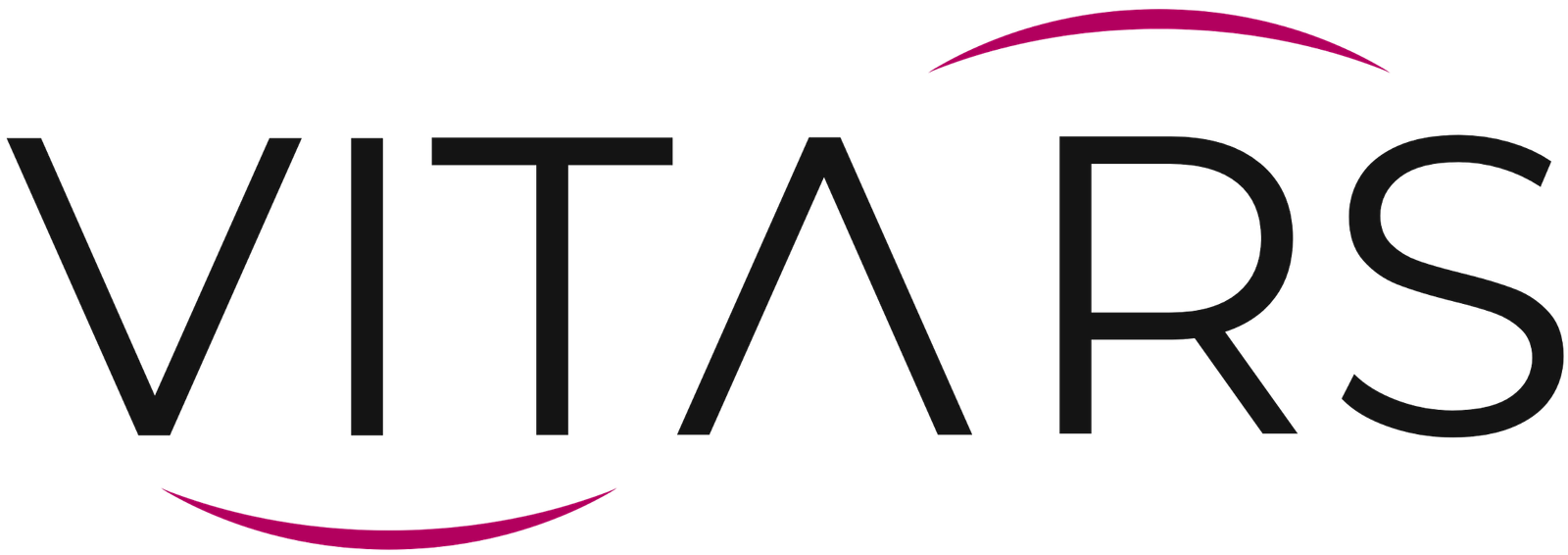 Vitars' logo in dark gray and magenta